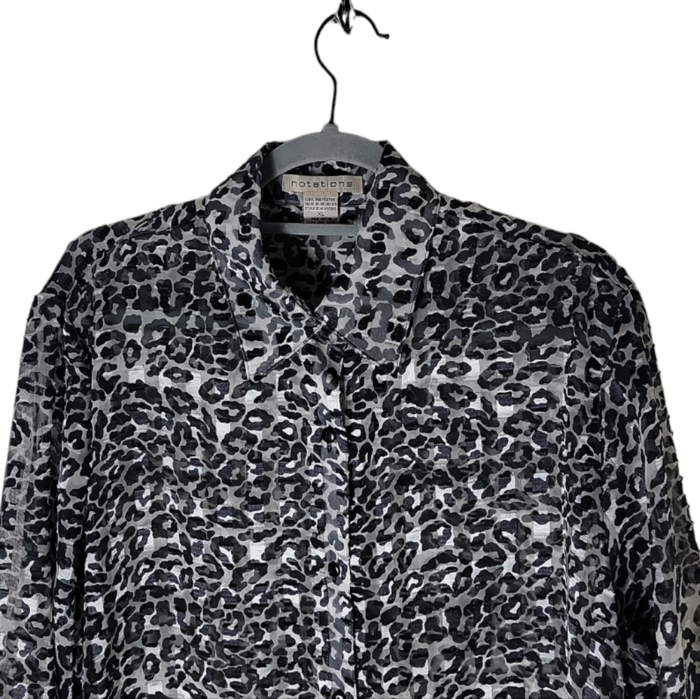 Notations Butron Down Black Gray Silver Shimmerin… - image 3